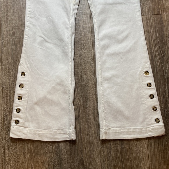 Pilcro and Letterpress (Anthropologie)  white high-rise bootcut jeans, size 31 - Picture 8 of 16